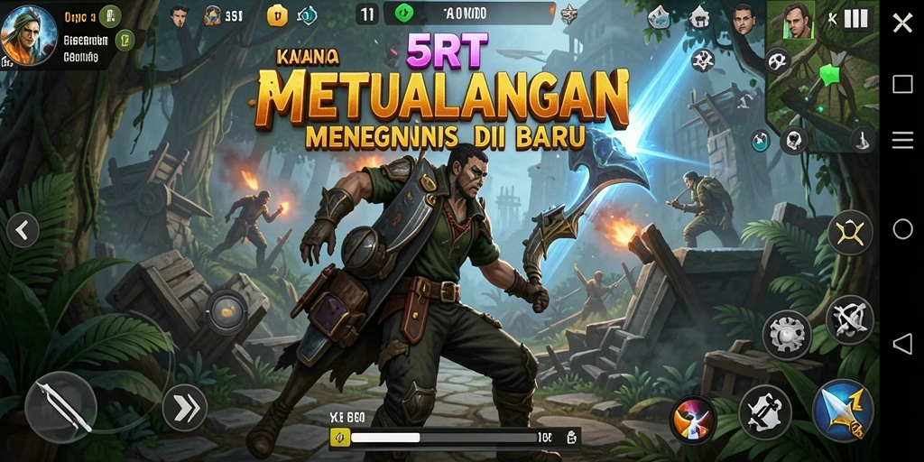 Tampilan gameplay petualangan seru di 5RT.