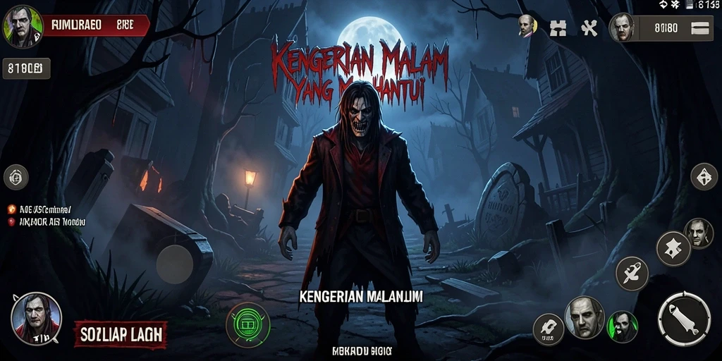 Gameplay Horror menegangkan dengan suasana mencekam.