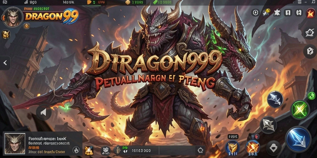 Tampilan gameplay aksi seru di DRAGON99.