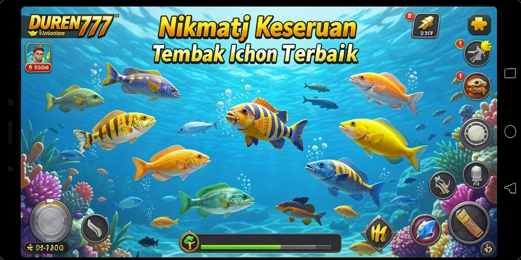 Tampilan permainan Tembak Ikan yang seru di DUREN777.
