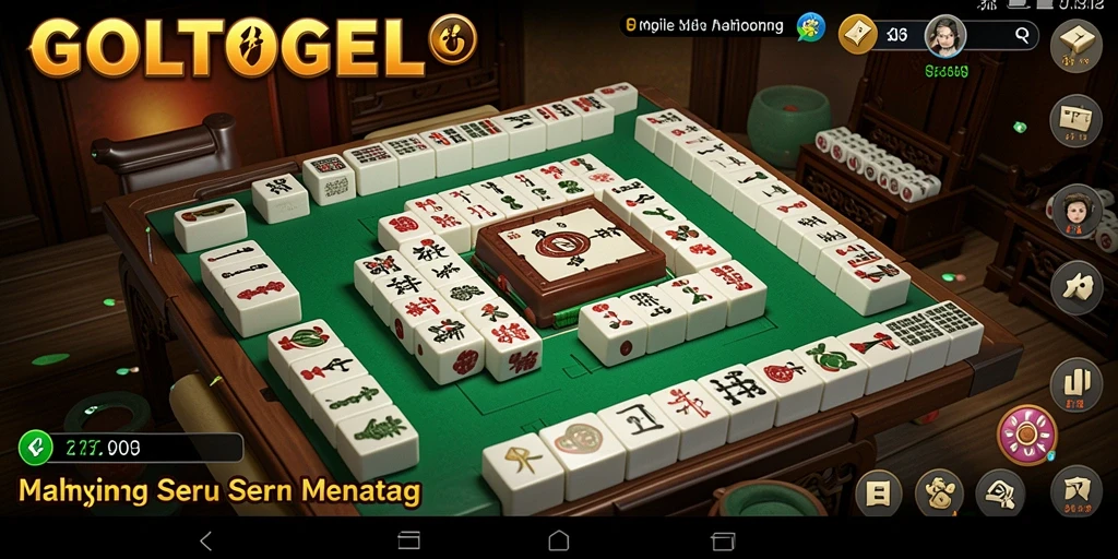 Tampilan gameplay Mahjong yang seru dan menantang.