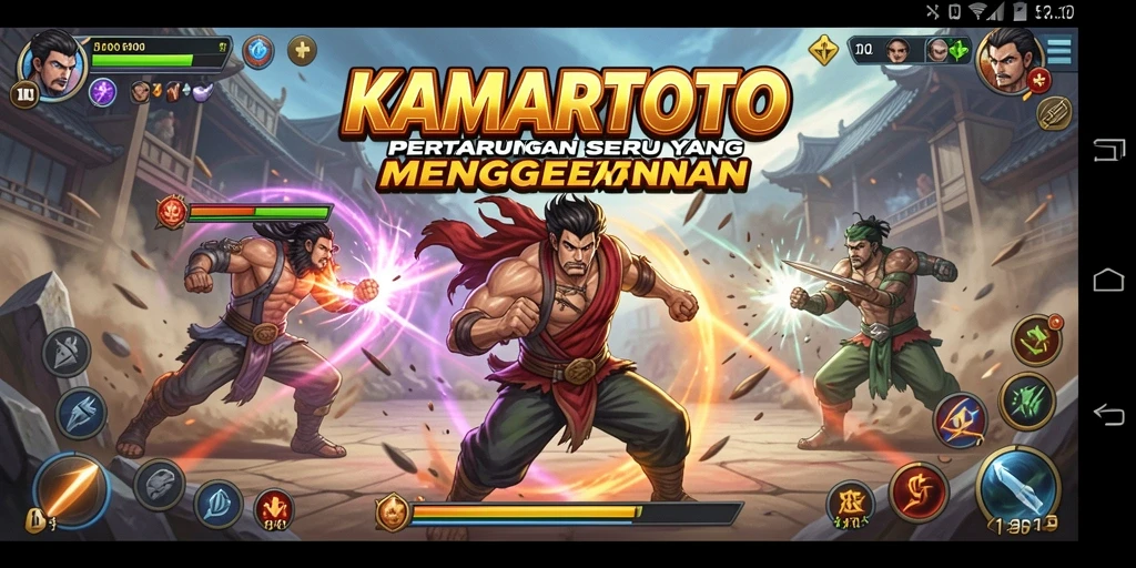 Tangkapan layar gameplay seru di KAMARTOTO dengan aksi pertarungan menegangkan.