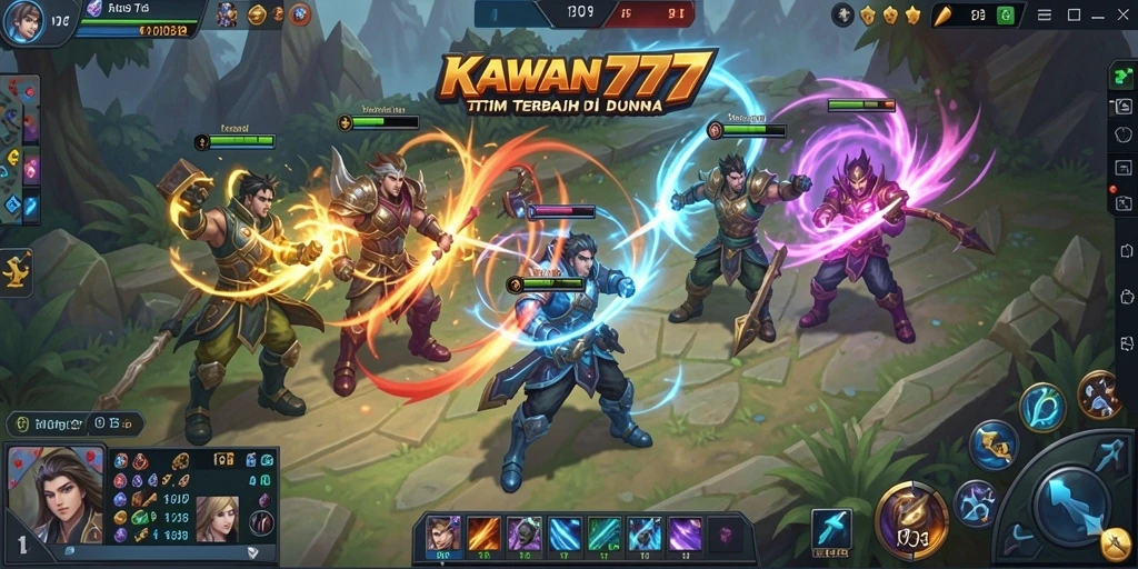 Gameplay seru dan mendebarkan di KAWAN777 dengan pertarungan tim.