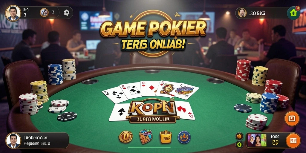 Tampilan menarik dari gameplay LKOPEN Poker.