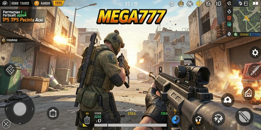 Tampilan menegangkan dari gameplay MEGA777 yang memukau.
