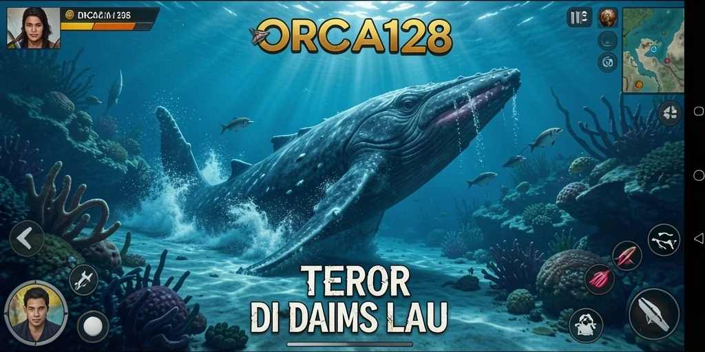 Screeenshot utama ORCA128 menampilkan ketegangan di dalam kapal selam.