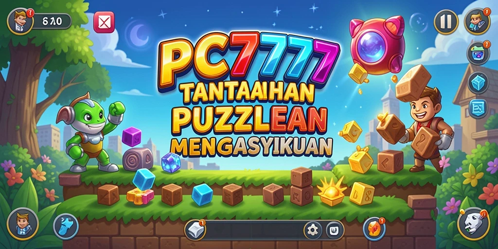 Screenshot gameplay PC777 menampilkan teka-teki yang menarik dan penuh warna.