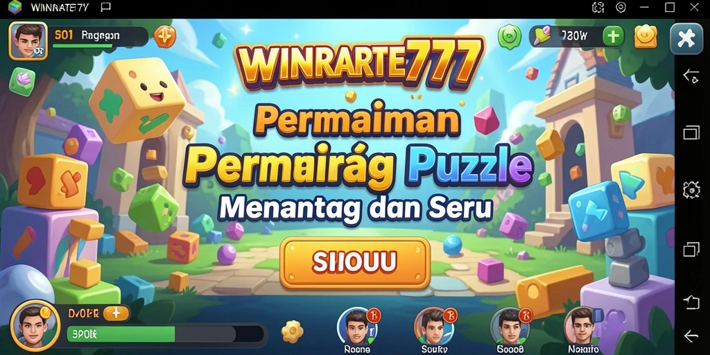 Tampilan gameplay seru dari puzzle dalam WINRATE777.